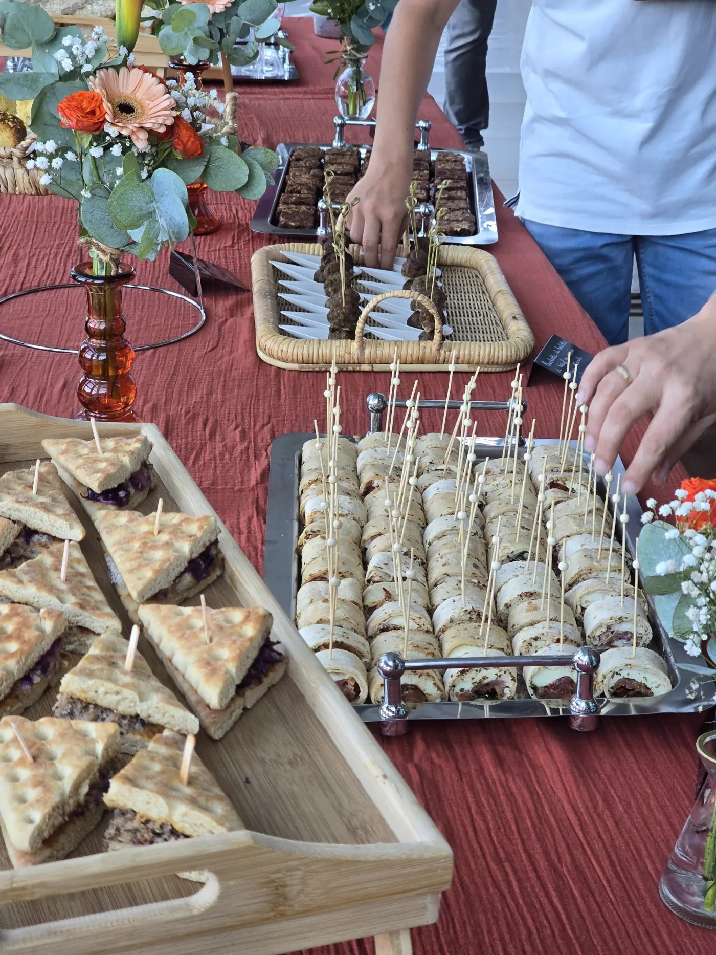 Buffet traiteur dressé par la Maison Boussana