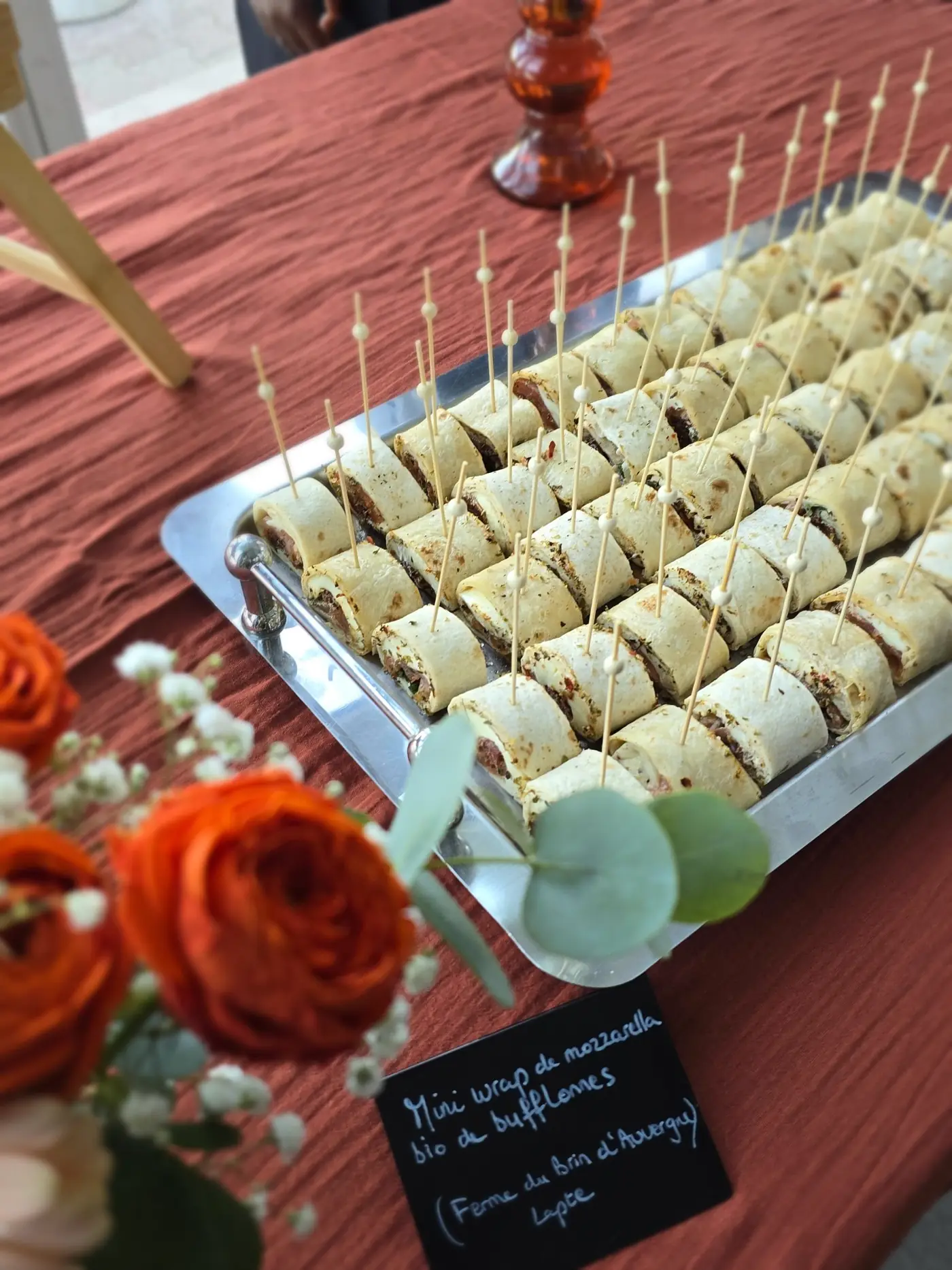 Mini wraps à la truite et mozzarella